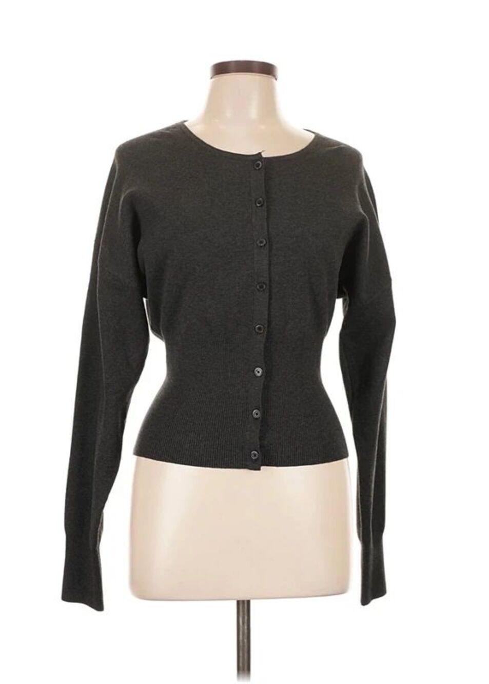 Aritzia Golightly Cardigan in Heather Charcoal Size L